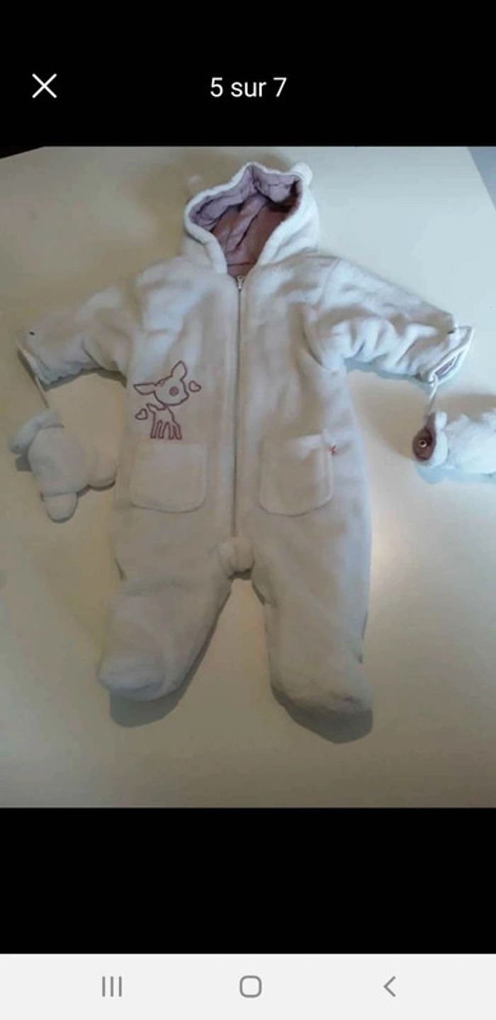 Combinaison pilote fille 6/9 mois - photo numéro 2