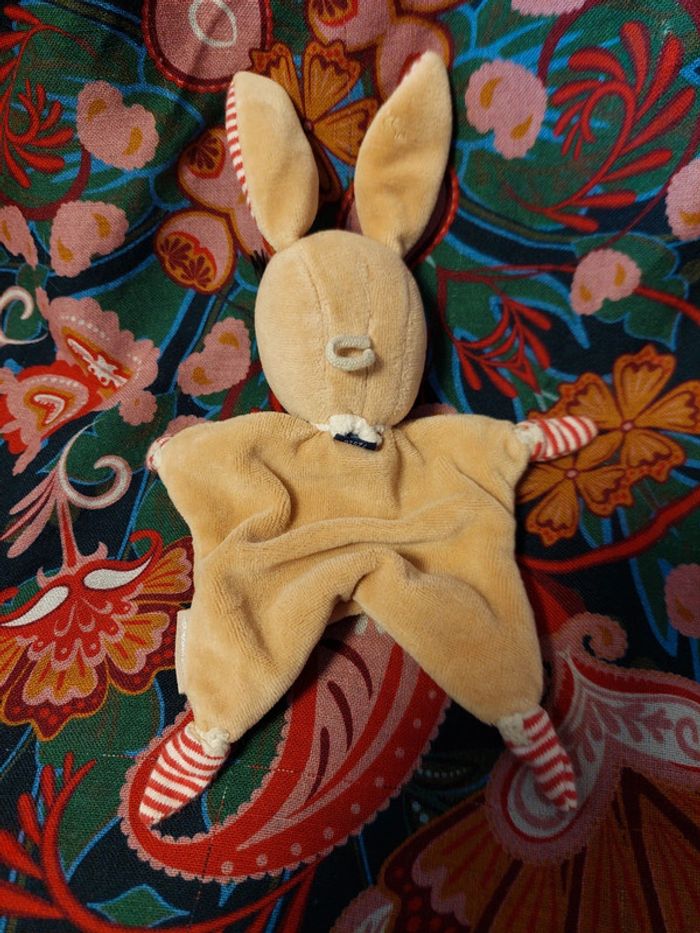 Sterntaler - doudou marron lapin nouettes rouges - photo numéro 4