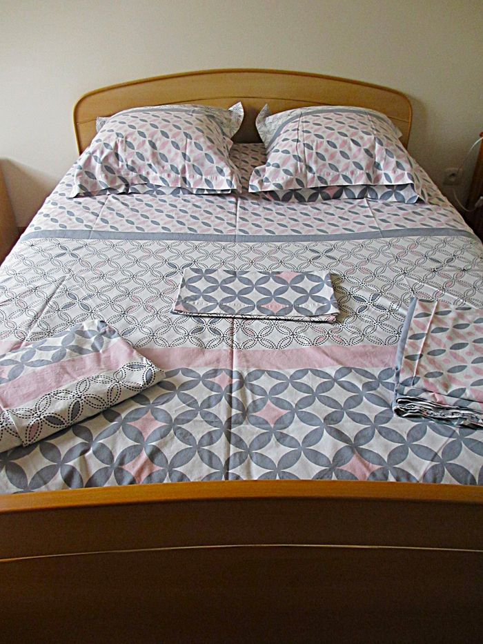 Parure de lit motifs géométriques Colombine (Blancheporte) - Housse de couette 200 x 200 - photo numéro 3