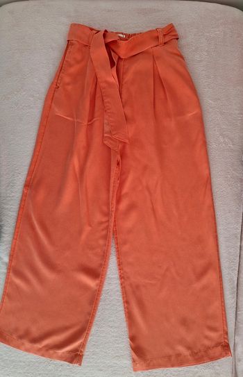 Pantalon large fluide 10 ans C&A Premium orange corail