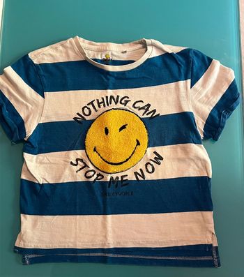 T shirt rayé smiley