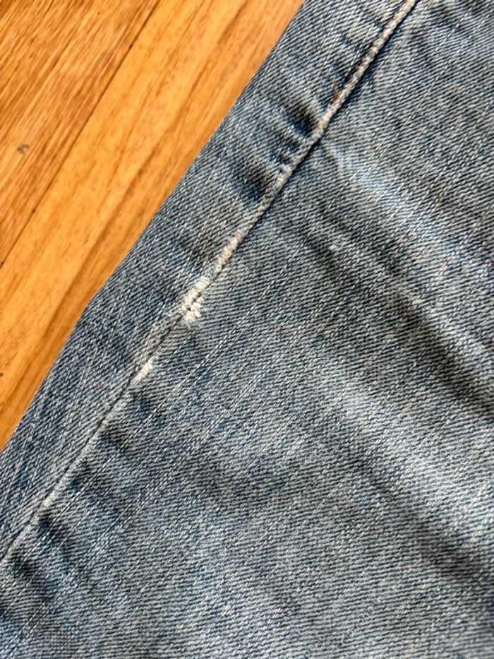 Jean femme Levi’s 515 bootcut évasé y2k 2000s bleu clair troué Mexique US rare taille 36/38 S/M - photo numéro 9