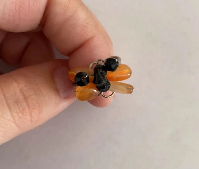 Bague femme papillon ajustable - photo numéro 2