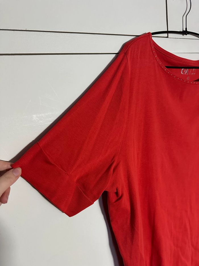 C&A - Tee shirt rouge - photo numéro 3
