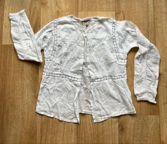 Joli chemisier blanc fille 6 ans - photo numéro 1