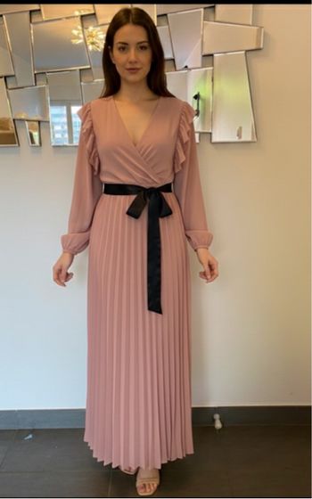 Robe longue rose neuve M/L