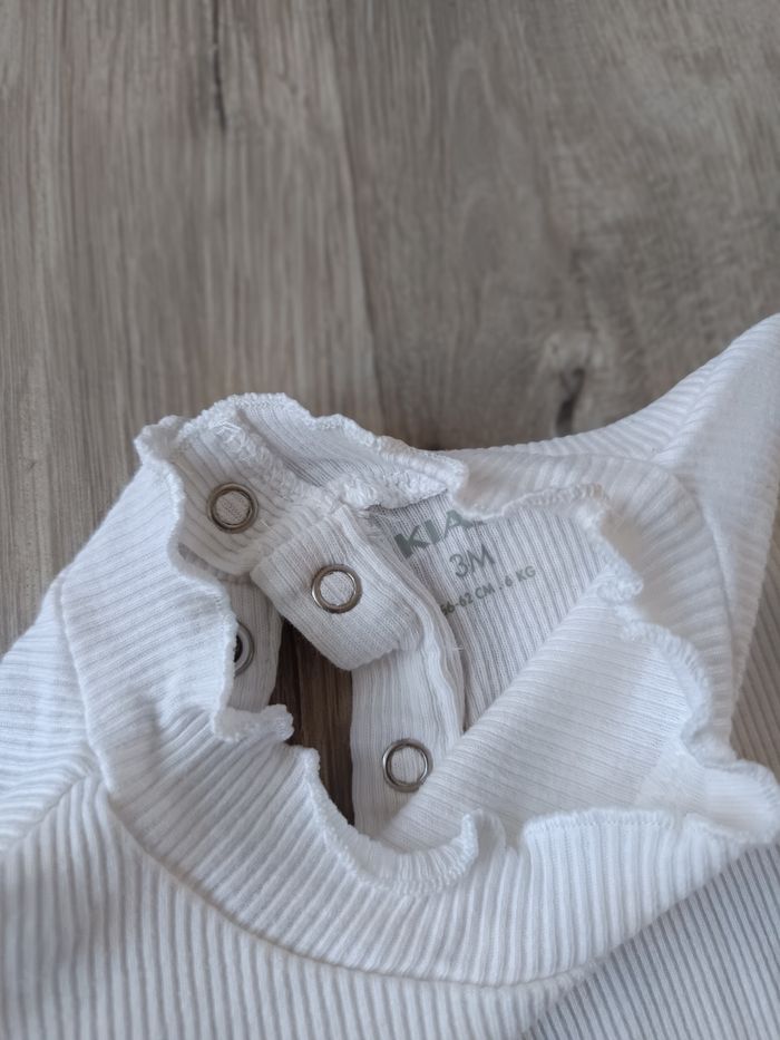 Ensemble short et manches longues côtelé 3 mois - photo numéro 5