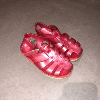 Chaussures squelette rose