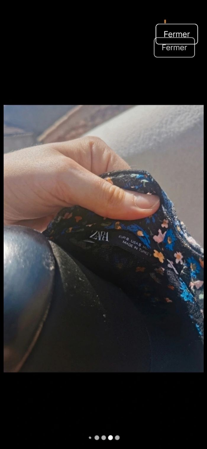 Robe zara fleural s - photo numéro 5