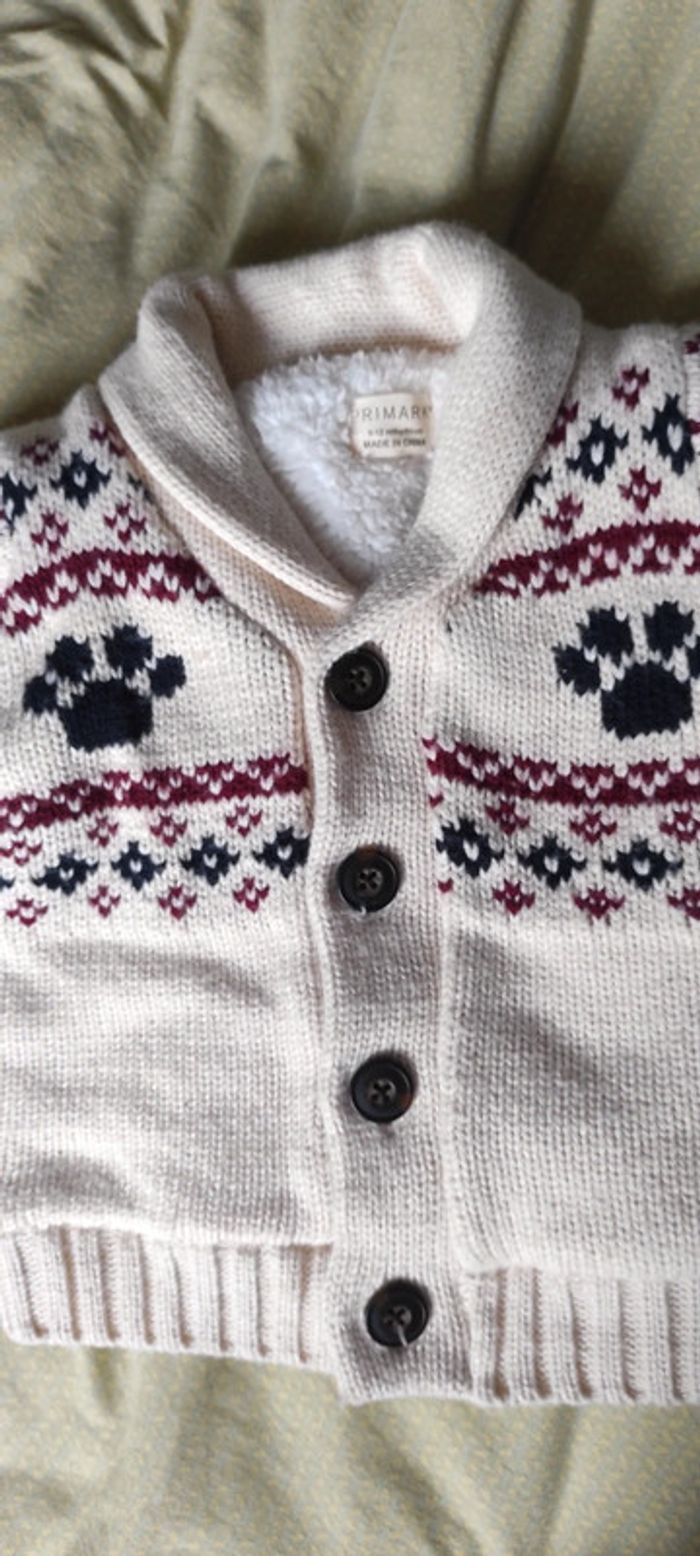 Gilet maille doublé polaire doux - photo numéro 3