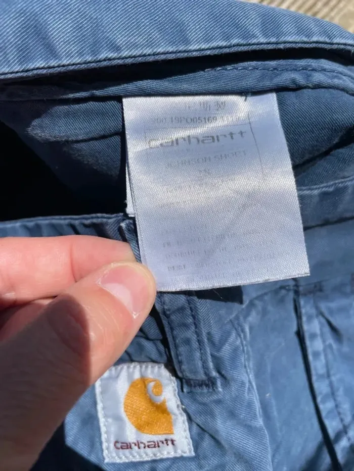 Carhartt Short chino blue vintage Mens W28 / FR38 - photo numéro 5