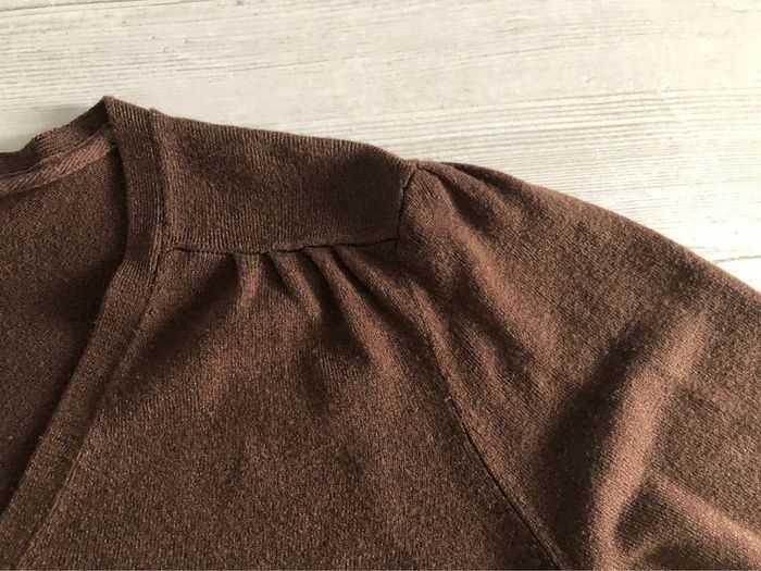 AN114- Pull marron T 44/46 - photo numéro 7