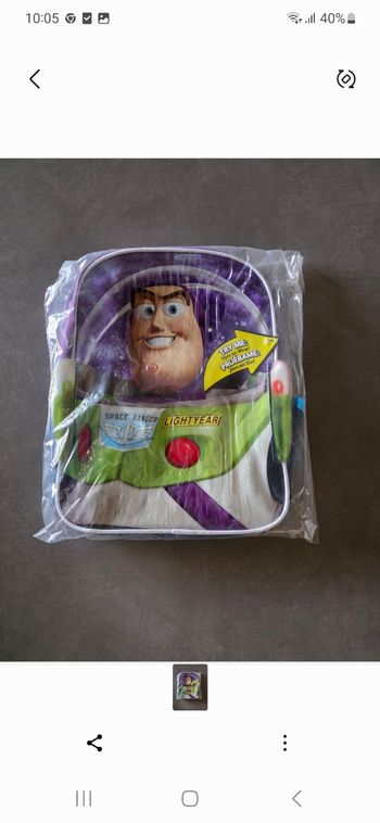 Sac à dos Buzz l'éclair neuf