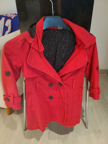 Manteau rouge tape à l'œil 5 ans