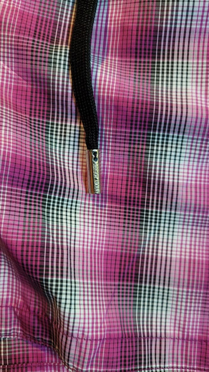 Short de bain Antony Morato à carreaux violet taille M en excellent état - photo numéro 10