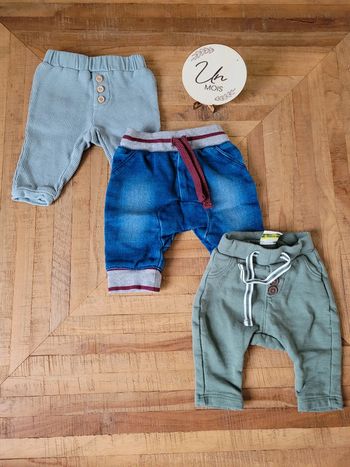 Lot de pantalons 1mois