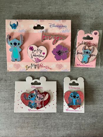 Lot pin’s Stitch saint Valentin