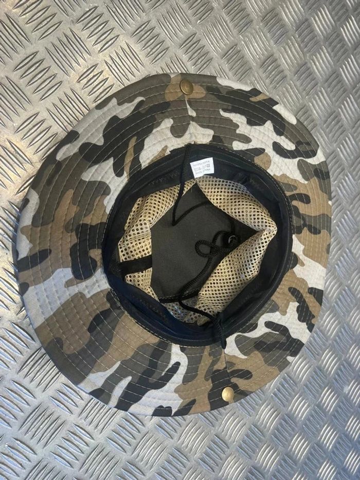 Chapeau camouflage maille respirante pêche chasse randonnée jungle camping militaire - photo numéro 3