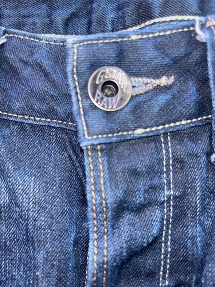 Jean 👖 G vintage star t 32 homme délavé jambes - photo numéro 4