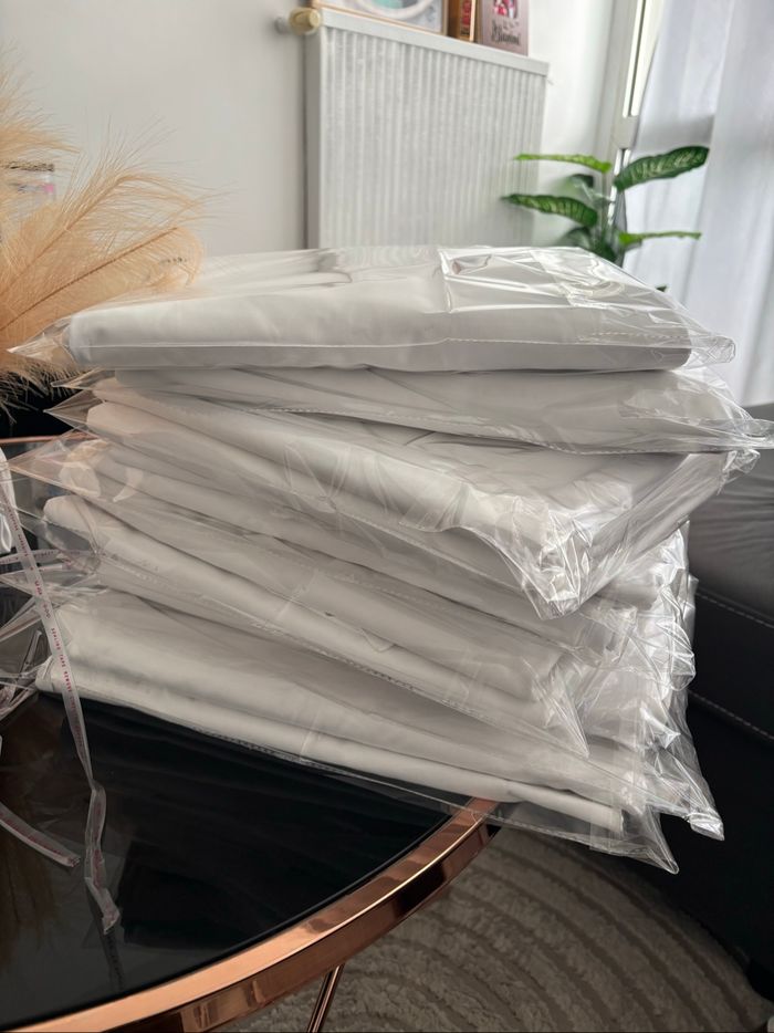 Draps blancs 100% coton - photo numéro 2