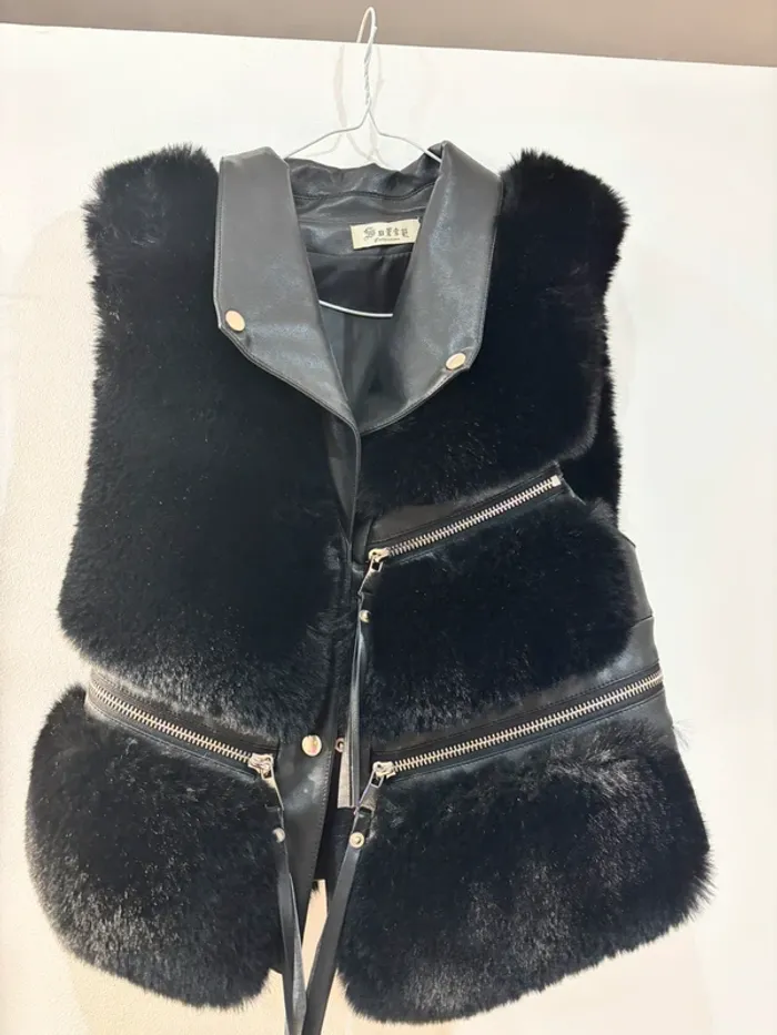 Veste sans manche fourrure - photo numéro 3