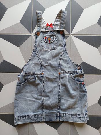 Robe salopette denim Orchestra 5 ans