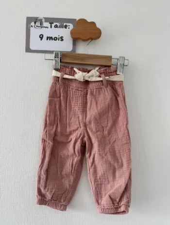 Pantalon en gaz de coton - taille 9 mois 🌸