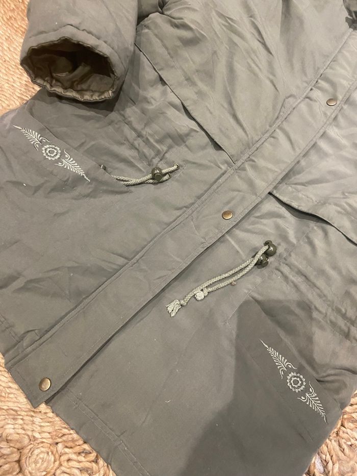 Manteau parkas doudoune vintage kaki taille 46/48 - photo numéro 4
