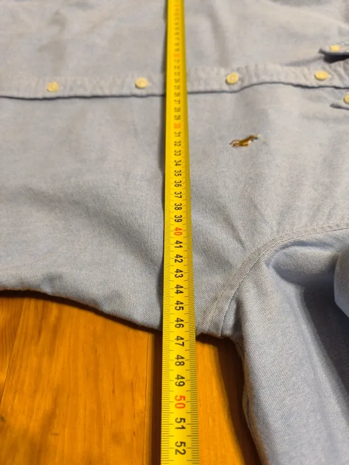 Chemise à manche longue - Ralph Lauren - Logo brodé premium - Bleu clair - Taille S - photo numéro 13