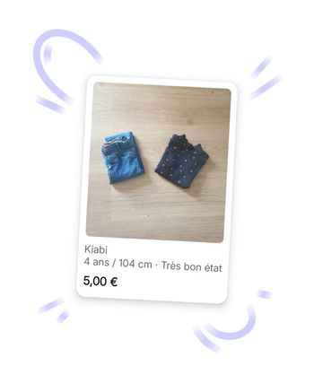 🩷 Ensemble tee-shirt maille côtelée ML jean 4 ans Kiabi/Tissaia #emyfleury_4ansfille