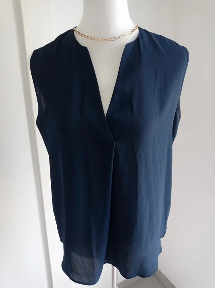 Haut débardeur fluide bleu marine T.L Primark