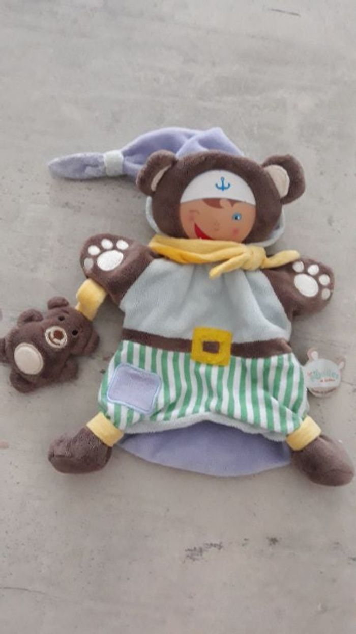 Marionnette/bouille Pirate - "Doudou et Compagnie"