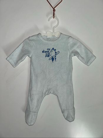 Pyjama bleu petit dinosaure - 0 mois - Tex Baby
