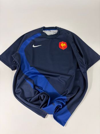 T-Shirt Maillot de Rugby F.F.R. Équipe de France 2007/2008 Vintage 2000’s