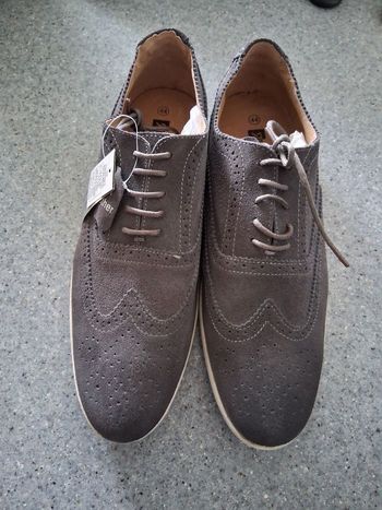 Mocassin " ravenelli " en daim piqué "P- 44" neuf