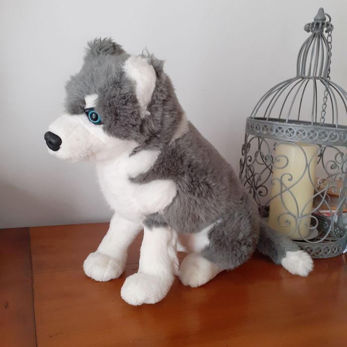 Peluche Husky *31 cm - photo numéro 3