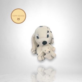 Peluche Chien Dalmatiens avec bébé Damart A745