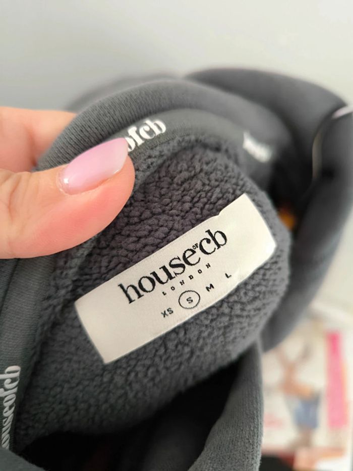 Sweat à capuche gris foncé  House of CB Taille S - photo numéro 5