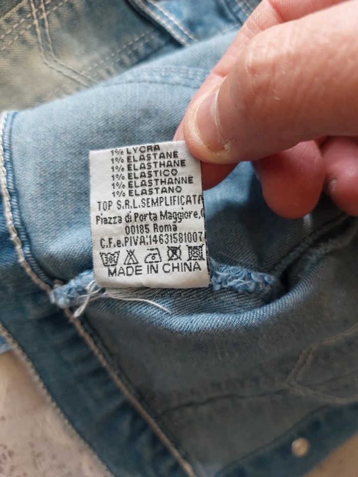 Veste courte en jeans taille 4 ans - photo numéro 5