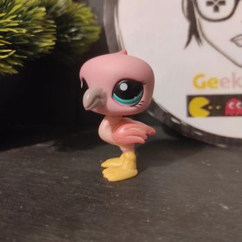 Littlest Petshop LPS Pink Flamingo Flamand Rose  1023 Authentic Original