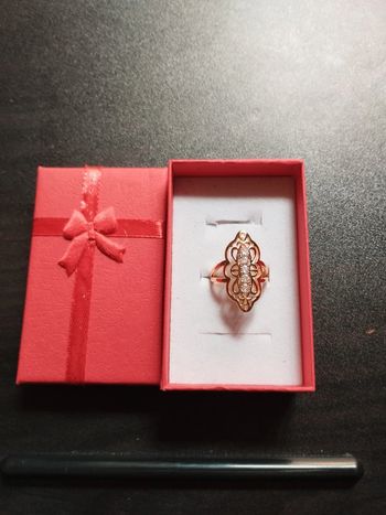 Bague vintage femme avec coffret cadeau