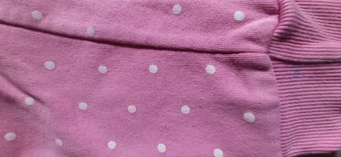 Sweat zippé 14 ans rose à pois - photo numéro 3