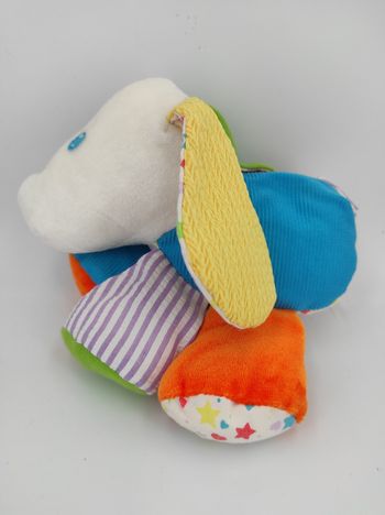 Peluche doudou chien multicolore Playskool Vintage