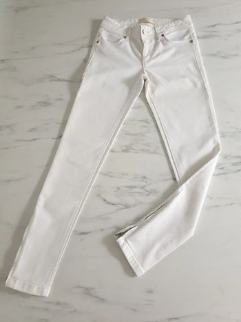 Zara jeans blanc slim taille 34