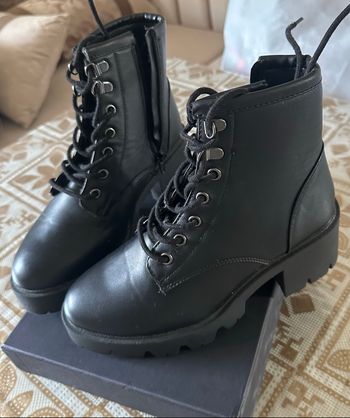 Bottes cuir noir