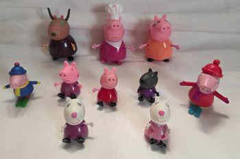 Lot de 10 figurines Peppa Pig 