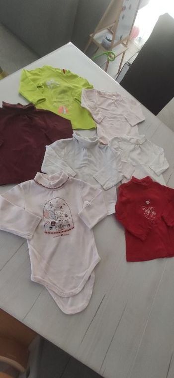 Lot 6 sous-pull fille + 1 donné