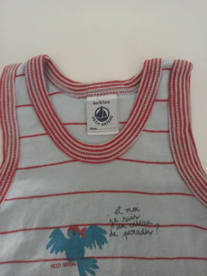 Body petit bateau 6 mois - photo numéro 3