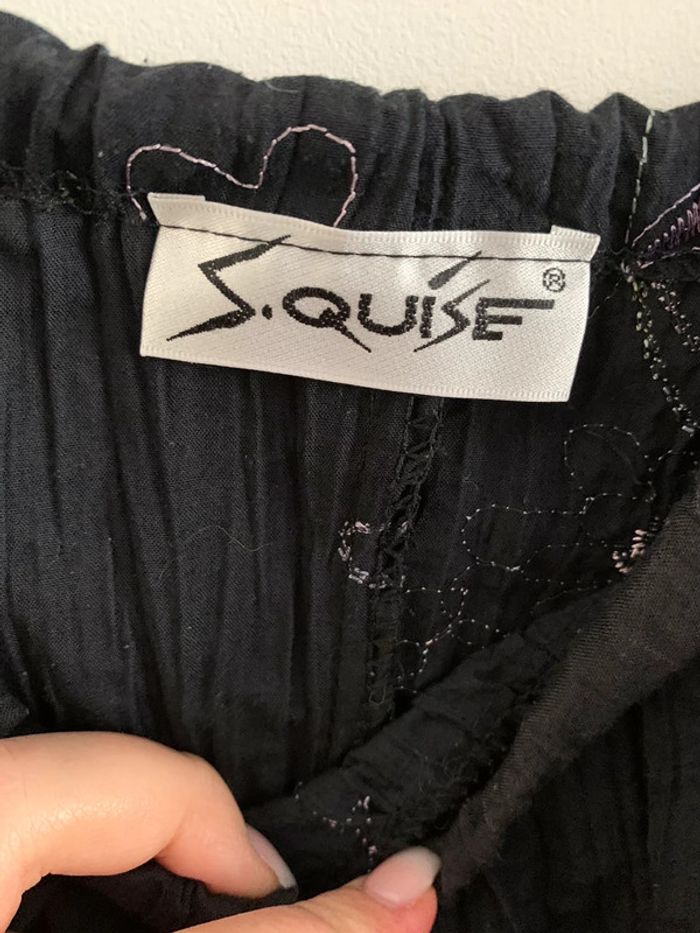 Tunique à fleurs brodées asymétrique TS - photo numéro 7