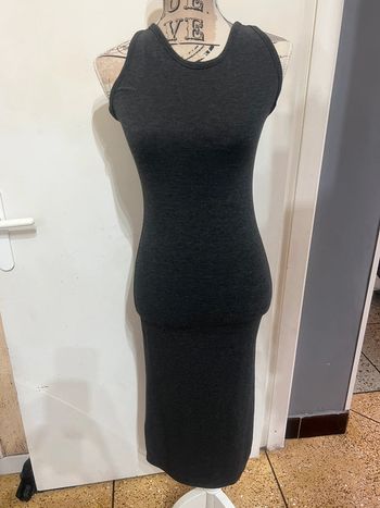 Robe dos nu gris foncé femme taille 34